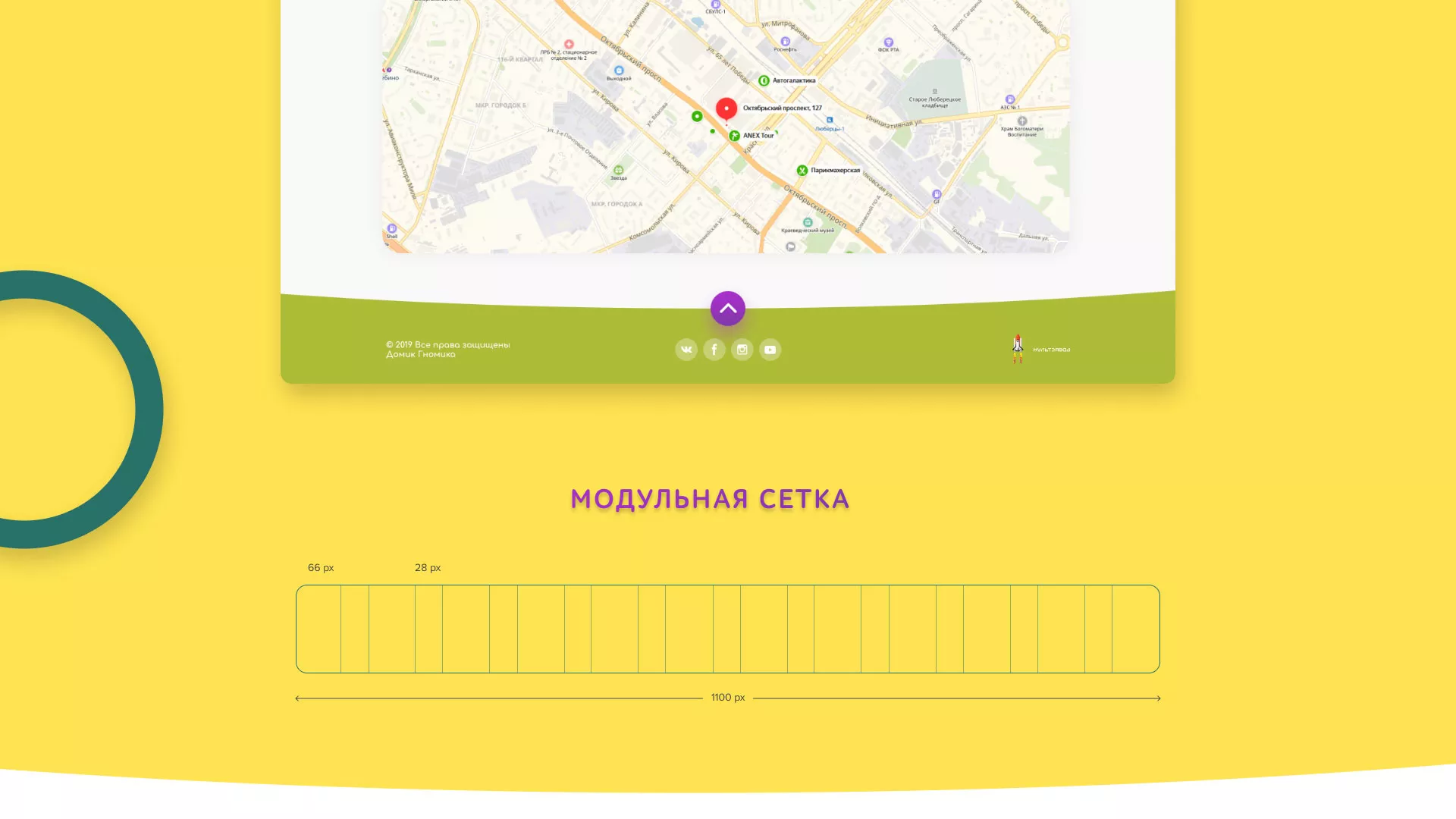 Разработка сайта детского активити-клуба «Домик гномика» в Бирске