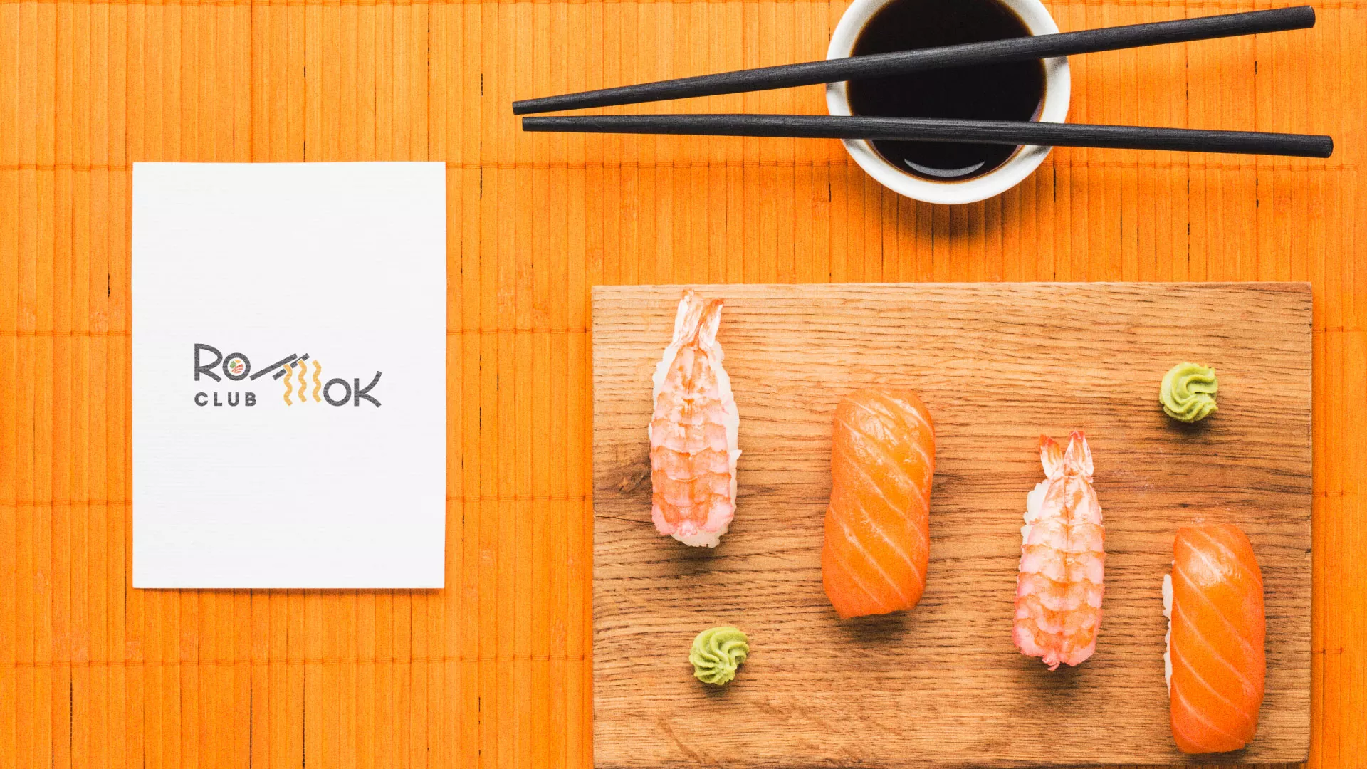Создание логотипа суши-бара «Roll Wok Club» в Бирске