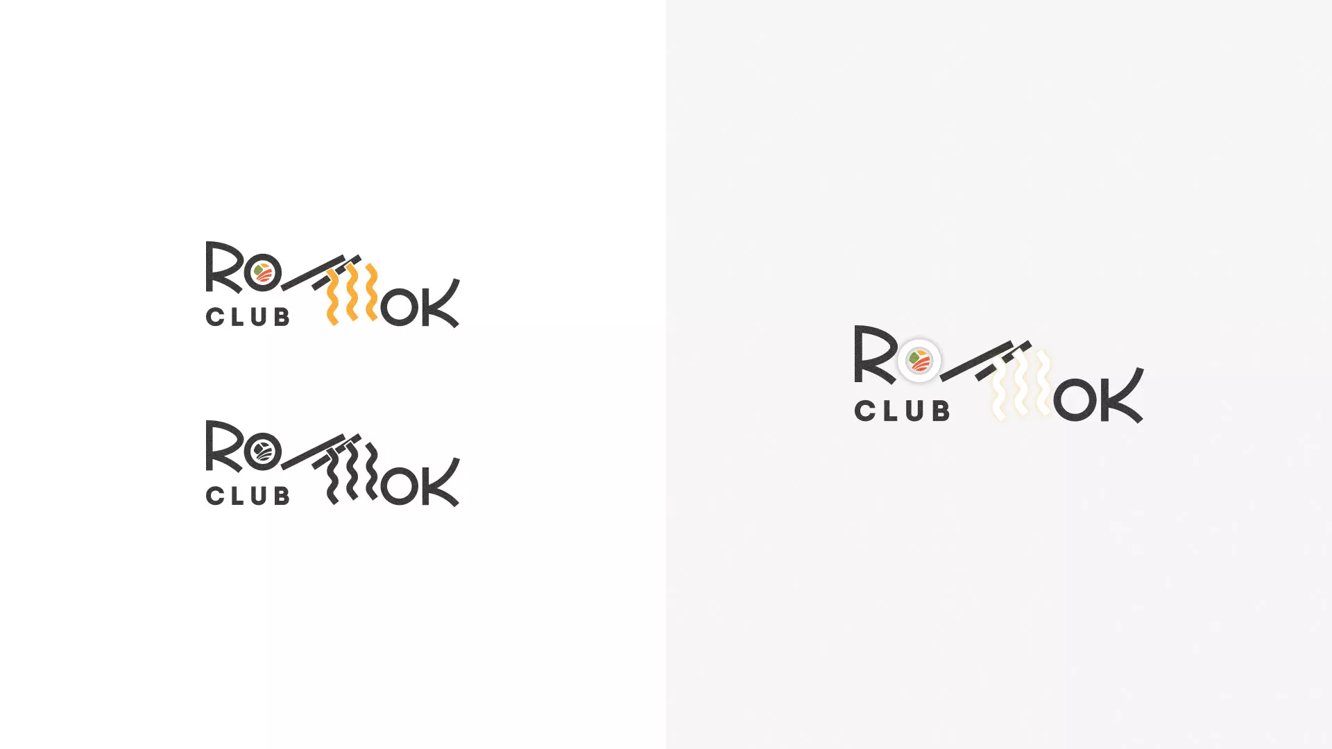 Создание логотипа суши-бара «Roll Wok Club» в Бирске